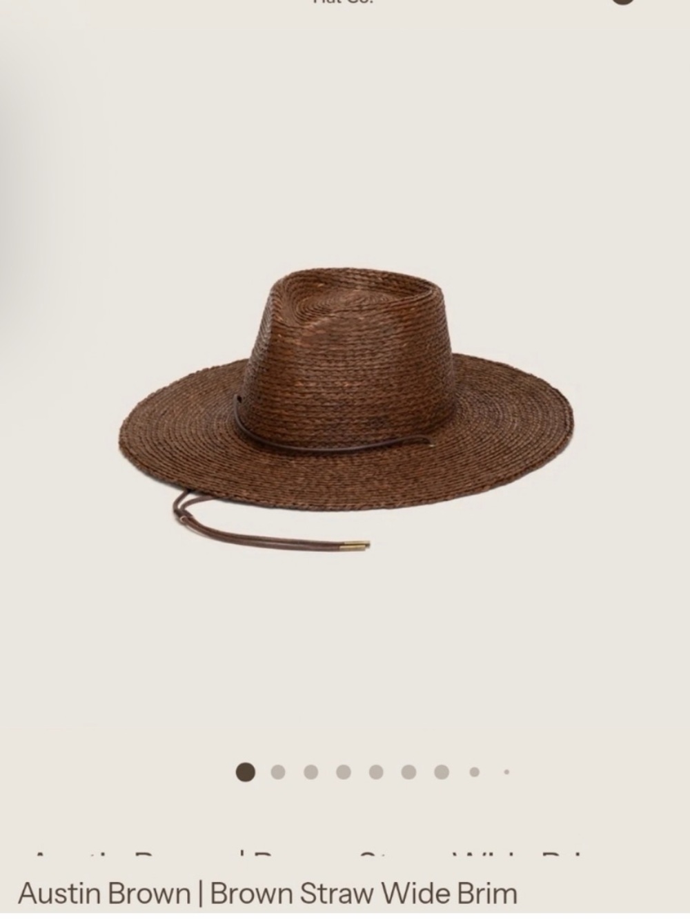 Will+Bear Austin BROWN Unisex Wide Brim Hat Super Cute